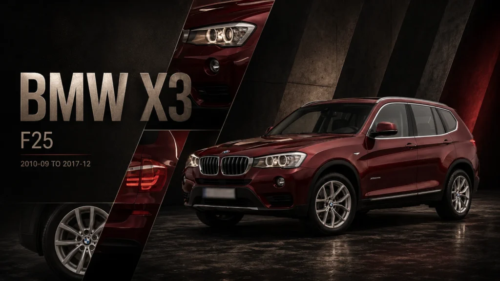 BMW X3 shock absorber application hero banner