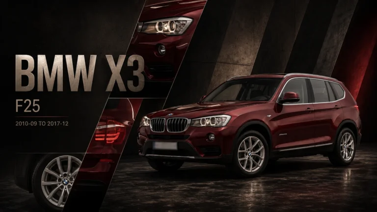 BMW X3 shock absorber application hero banner