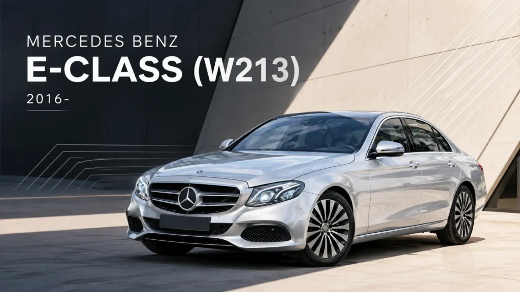 Mercedes-Benz E-Class shock absorber application hero banner