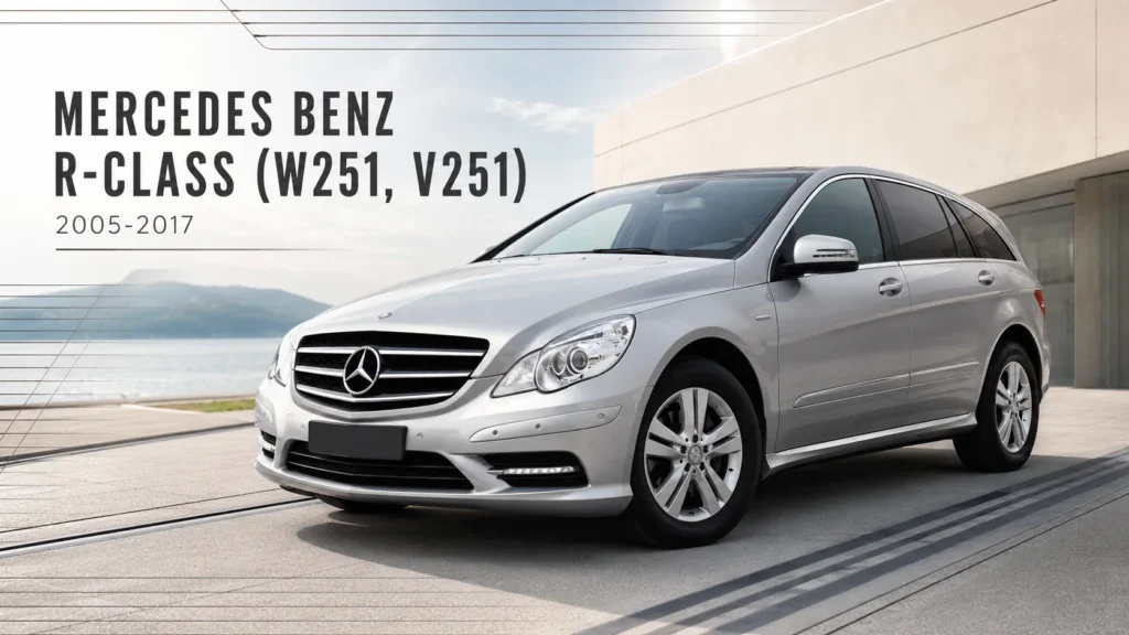 Mercedes-Benz R-Class shock absorber application hero banner