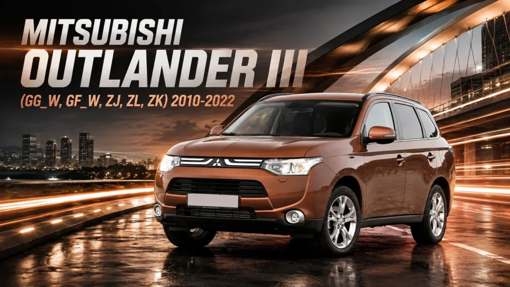 Mitsubishi Outlander shock absorber application hero banner